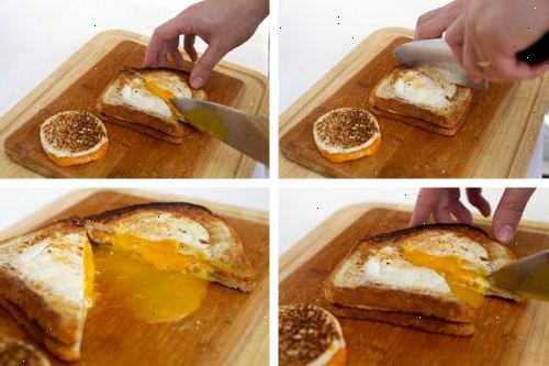 Hvordan man laver æg i en kurv. Tilføj vegetabilsk olie eller smør til panden.