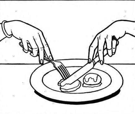 Hvordan man bruger en gaffel og kniv korrekt
