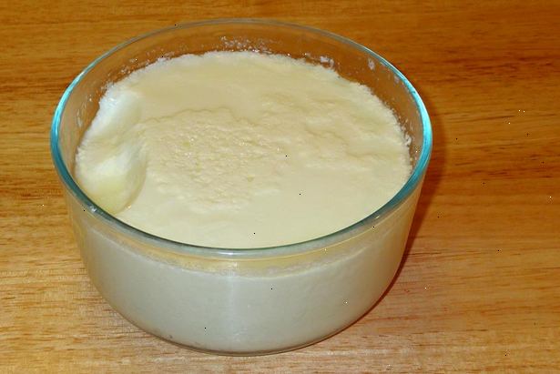 Hvordan laver yoghurt. Opvarm mælken til 185 º F (85 ° C).