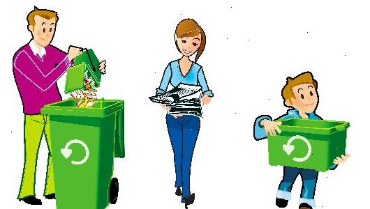Sådan at genbruge. Foretag en forpligtelse til at genbruge så meget som du kan i din husstand.