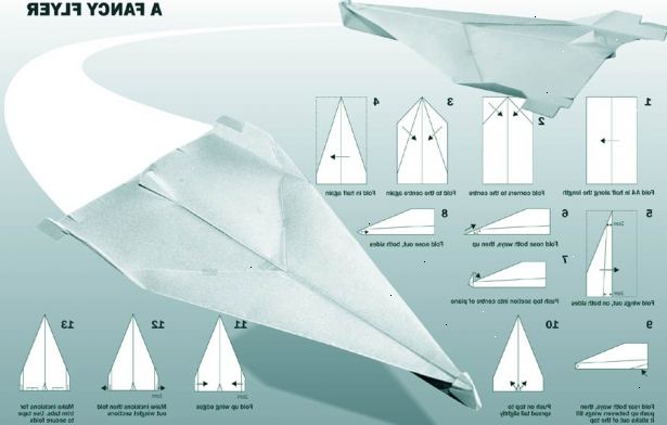 Hvordan man laver en papirflyver. Fold en standard stykke printerpapir (typisk 8.5 med 11 inches) i halve lodret og krølle.