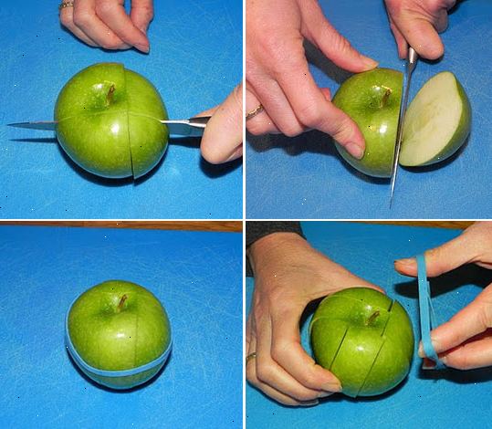 Sådan holder et snit æble fra at dreje brun. Vælg æbler, der er mindre tilbøjelige til at blive sur.