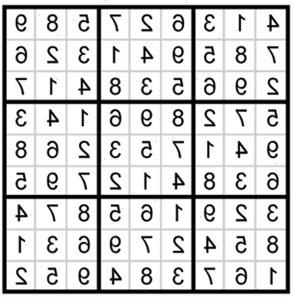 Hvordan til at løse en sudoku. Brug regnskabsskik at løse gåder.