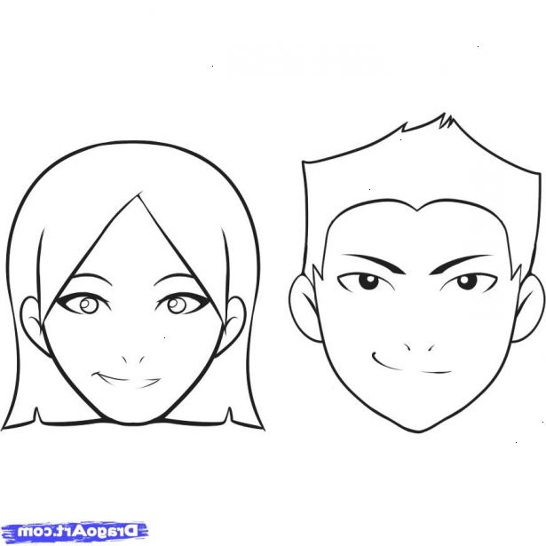 Sådan at tegne et ansigt. Lav en let skitse af et ansigt.