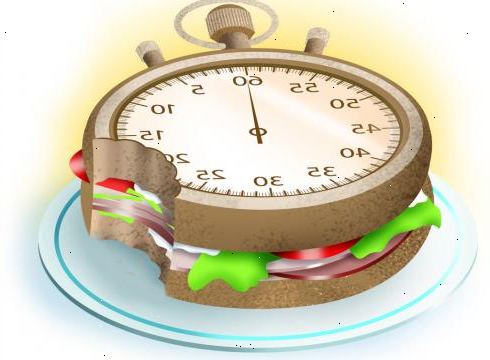 Hvordan til at spise langsomt. Afsæt tid til at spise.